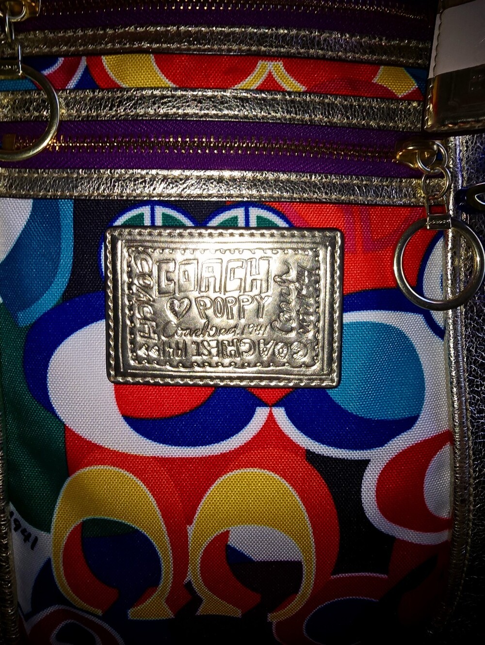 Coach Poppy Pop C Grafitti Signature Glam Tote (#13839) - Picture 3 of 10
